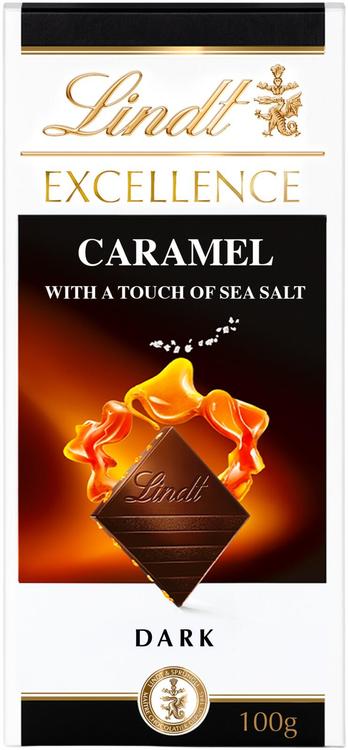 Lindt EXCELLENCE tume šokolaad karamelli ja meresoolaga 100g