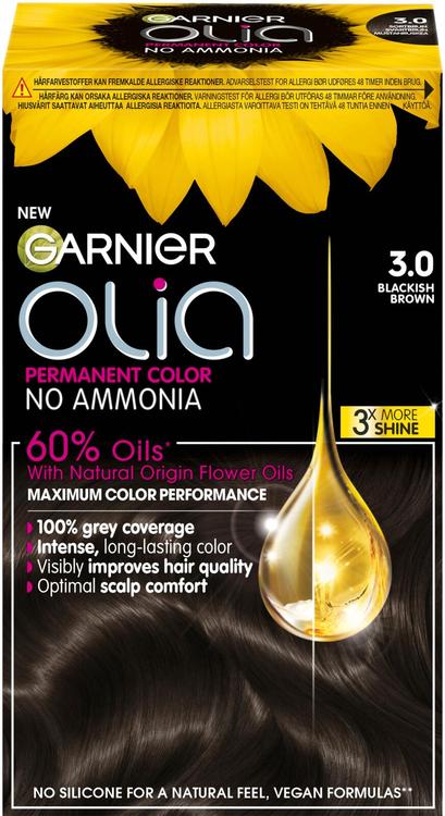 Garnier olia püsivärv soft black 3.0