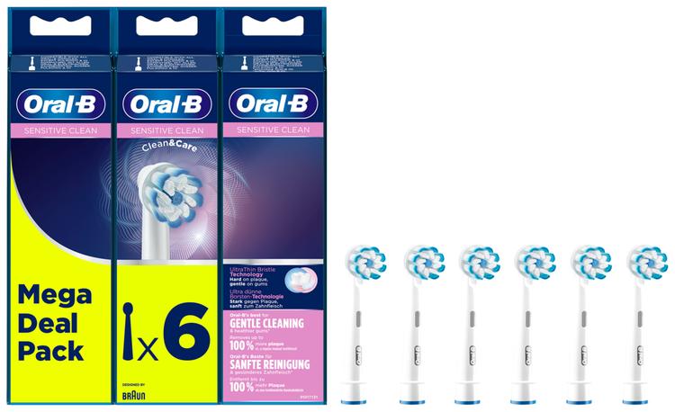 Vahetushari Oral-B Sensitive Clean 2+2+2tk