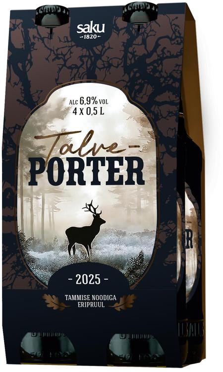 Saku Talveporter õlu 6,9%vol 4x500 ml