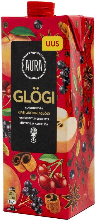 Aura Glögg Kirsi-aroonia glögi 1 l