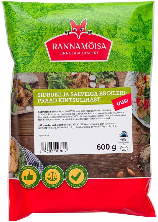 Rannamõisa Sidrun-Salvei Broileripraad 600G