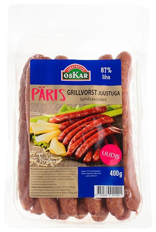 Grillvorstid juustuga Päris 400 g
