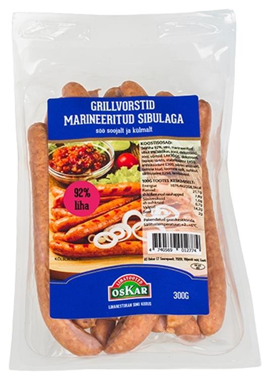 Grillvorstid marineeritud sibulaga 300G