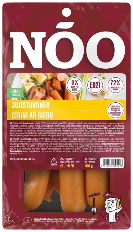 Nõo Juustuviinerid 310 G