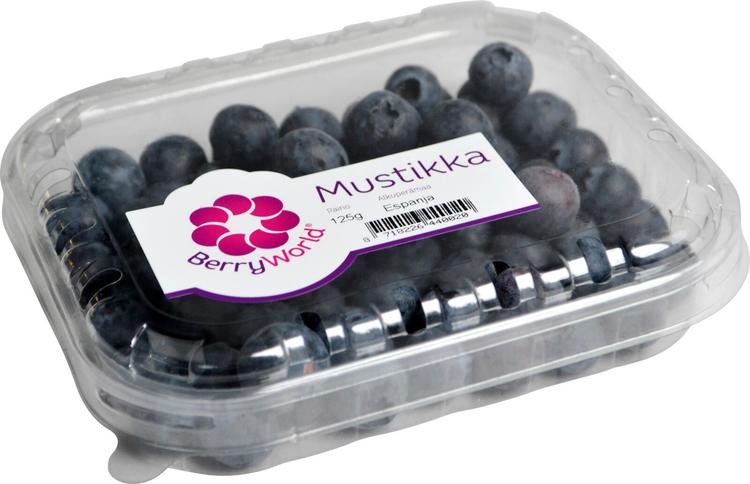 Kultuurmustikad karbis 125g
