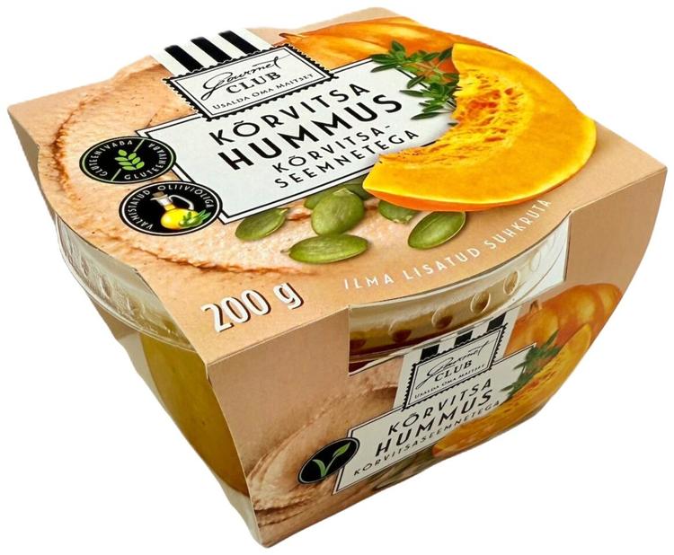 Gourmet Club kõrvitsaga hummus, 200g
