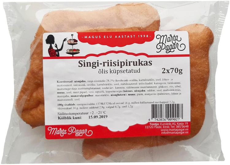 MARTA PAGAR SINGI-RIISIPIRUKAS ÕLIS 2 TK, 140 G
