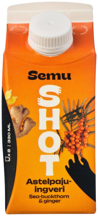 Semu astelpaju-ingveri shot 330ml