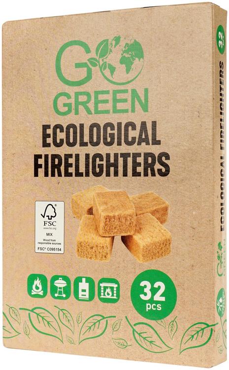 Go Green süütekuubikud 32 tk
