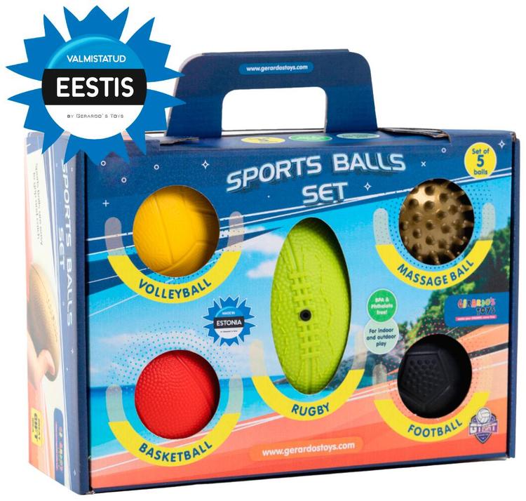 Gerardo's Toys Spordipallide komplekt 5 tk.