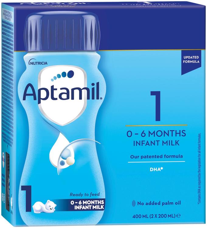 Aptamil 1 piimajook 2 x 200 ml, alates sünnist