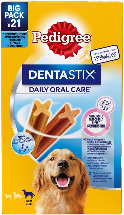 Pedigree DentaStix suur 21-pakk (3x7tk)