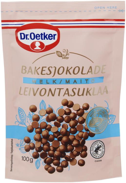 Dr. Oetker piimašokolaadinööbid küpsetamiseks 100 g