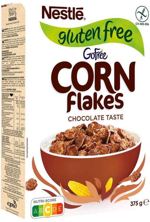 Nestlé GoFree Chocolate gluteenivabad shokolaadimaitselised maisihelbed, 375 g