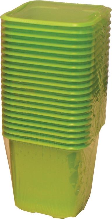Istutuspott 8x8 cm 20 tk plast roheline