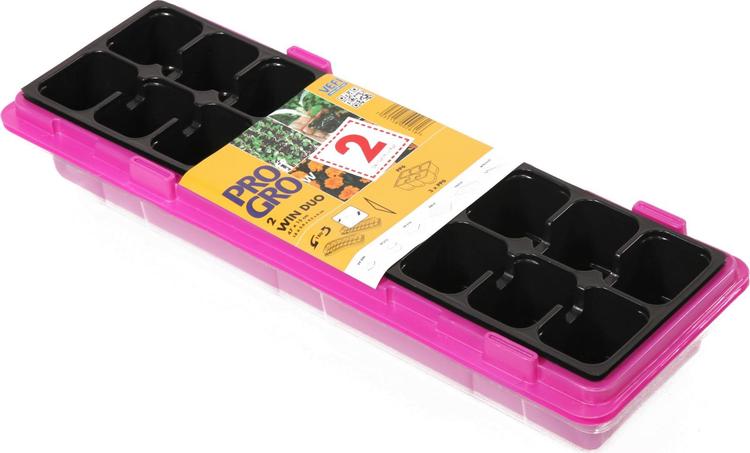 Külvikast 18-le 2 tk roosa plast