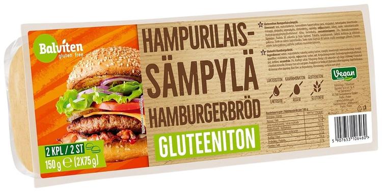 BALVITEN BURGERIKUKKEL GLUTEENIVABA  2X 75 G