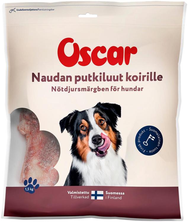 Külmutatud veise toruluud koertele 1,5kg