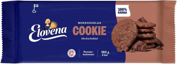 Elovena moka-šokolaadimaitseline küpsis 160 g