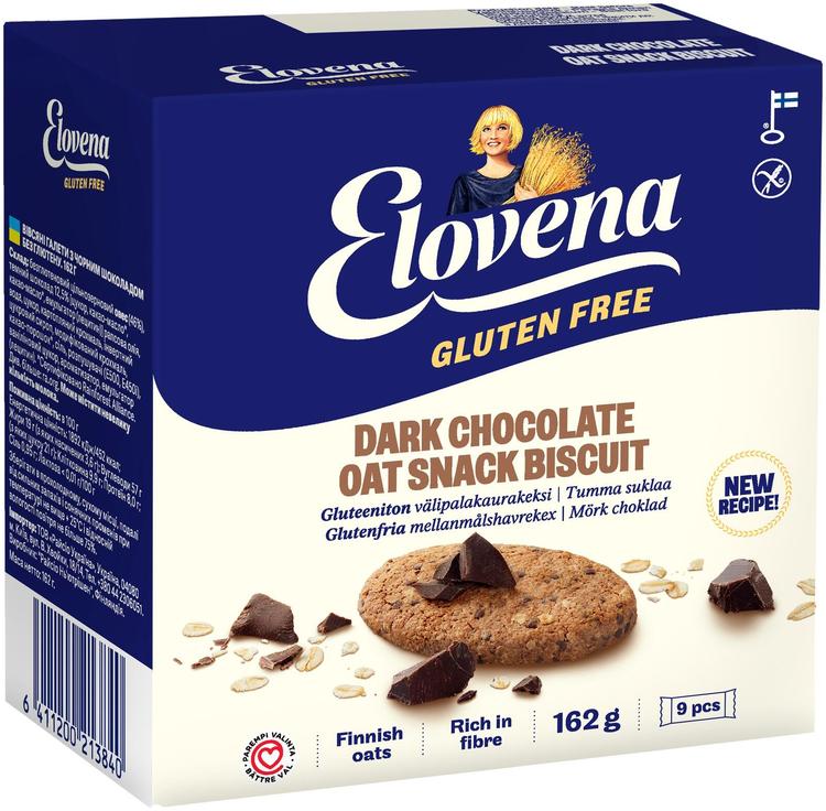 Elovena gluteenivabad vahepalakaeraküpsised, 9 × 18 g