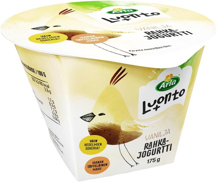 Arla Luonto+vanillimaitseline jogurtikohupiim, laktoosivaba, 175 g