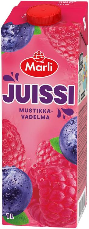 Marli Jussi mustika-vaarika mahlajook 1L