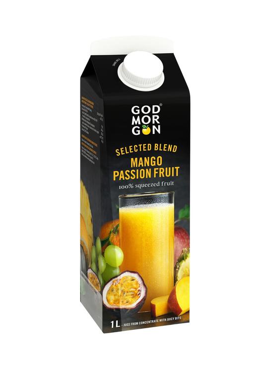 God Morgon mango-passionimahl 1l