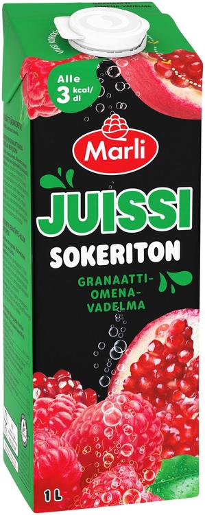 Marli Juissi suhkruvaba granaatõuna-vaarikamahlajook 1 l