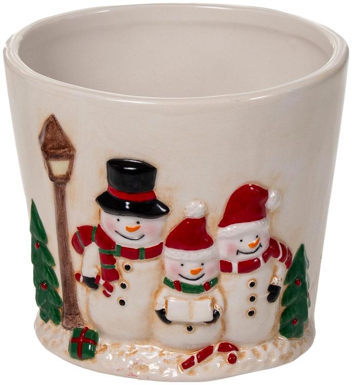 Lillepott lumememm valge 13 cm