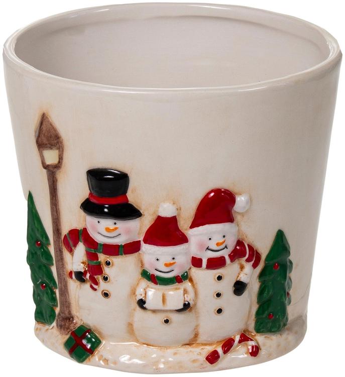 Lillepott lumememm valge 15 cm