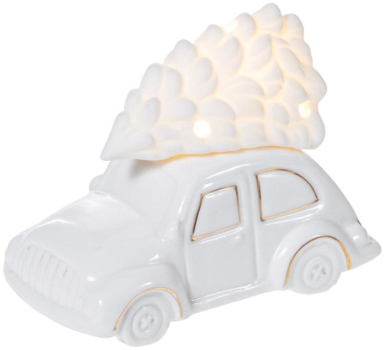 Jõuluauto valge led