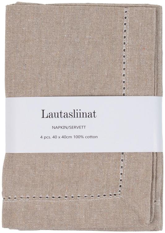 Salvrätik puuvillane 4 tk