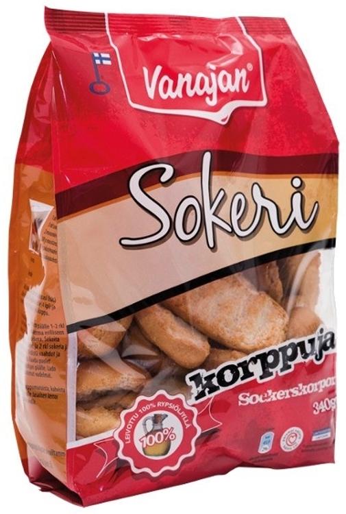 Vanajan laktoosivabad suhkrukuivikud, 340 g