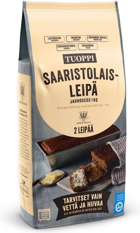 Tuoppi magus linnasega leivajahu, kiudaineterikas, taimne toode 1 kg