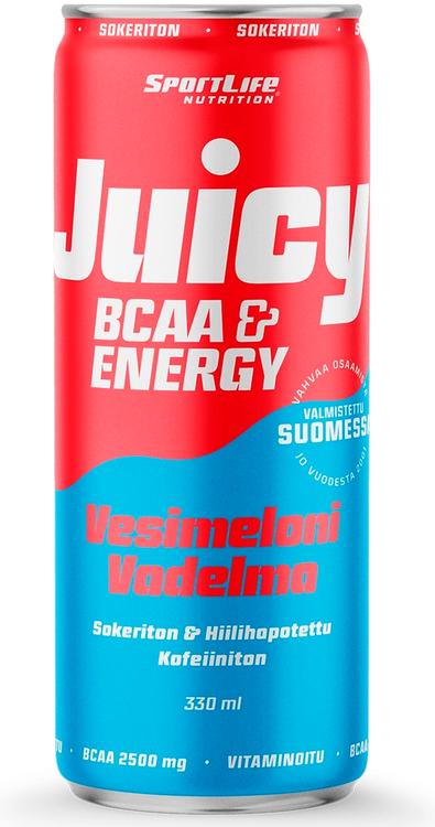 Aminohappejook Juicy BCAA meloni-vaarika, 0,33 L