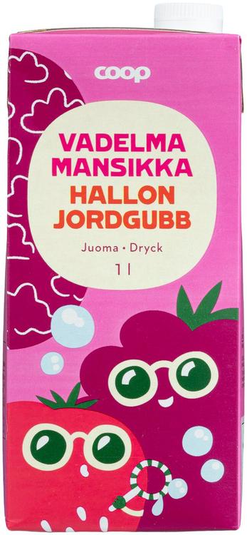 Coop vaarika-maasika mahlajook 1l