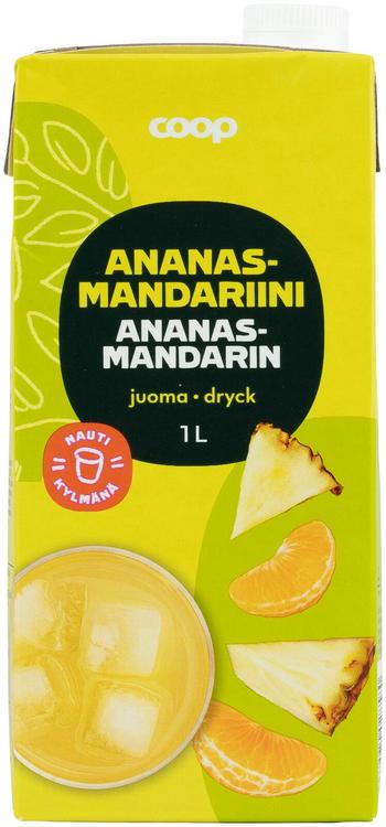 Coop ananassi-mandariinijook 1L