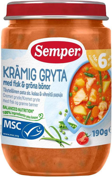 Semper hautis kala ja ubadega 6k 190g