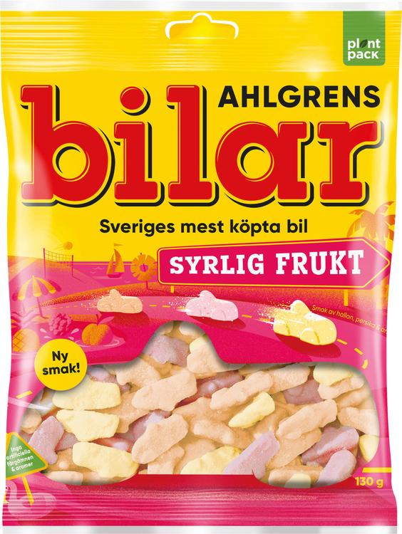 Ahlgrens Bilar Syrlig Frukt makeissekoitus 130g