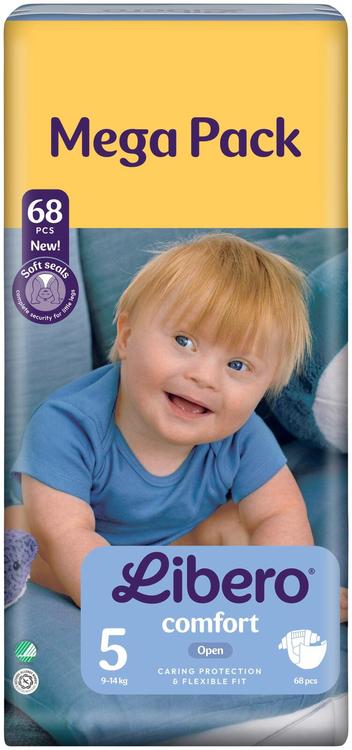Libero Comfort S5 teipmähkmed, 68tk , 9-14kg