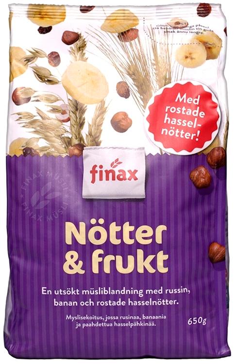 Finax müsli pähkli & puuvilja 650g
