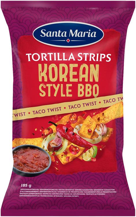 Santa maria korea grilli stiilis tortillaribad 185 g