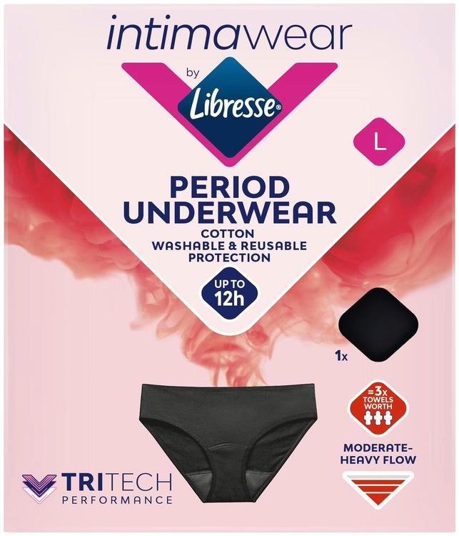 Libresse menstruatsiooni aluspesu cotton hipster l