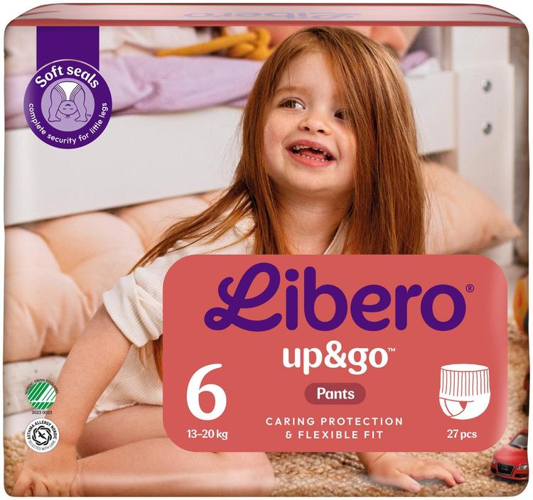 Libero Up&Go püksmähkmed S6 27tk 13-20kg