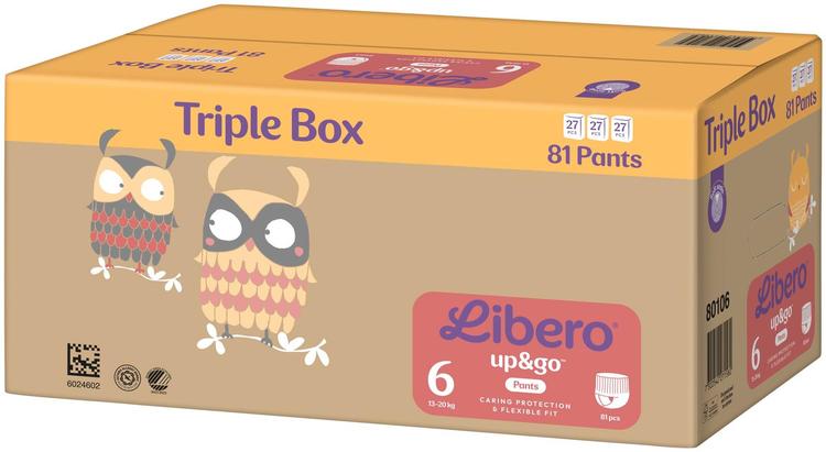 Libero Up&Go suurus 6 81tk, 13-20kg