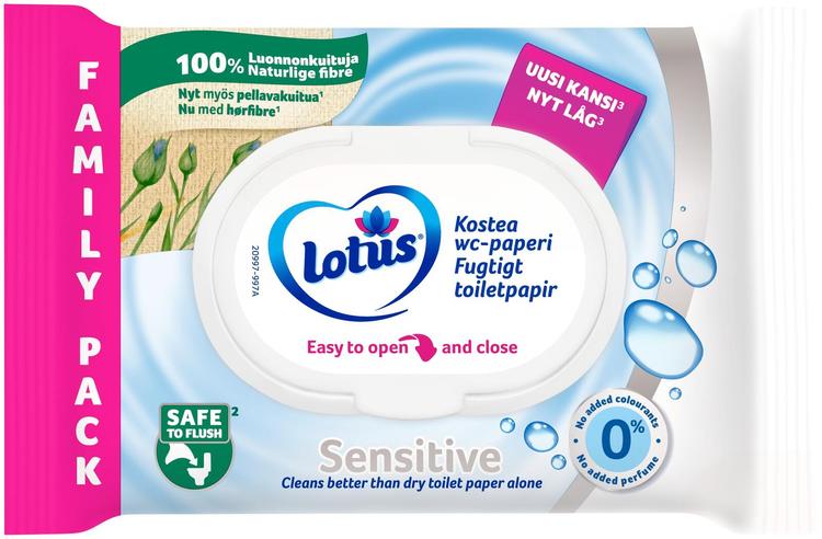 Lotus sensitive niiske tualettpaber 80tk