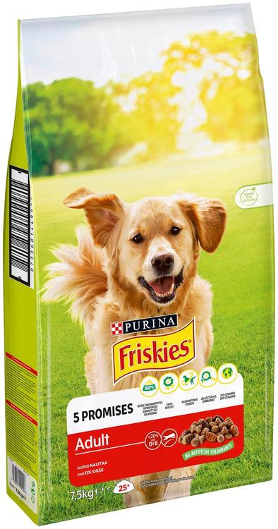 Friskies Adult täissööt koertele veiselihaga 7,5kg