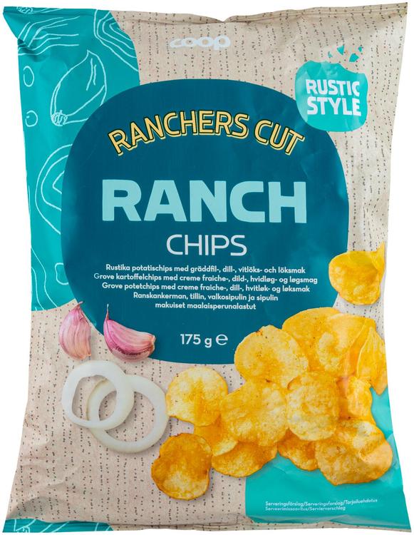 Coop maalaisperunalastut Ranch 175 g