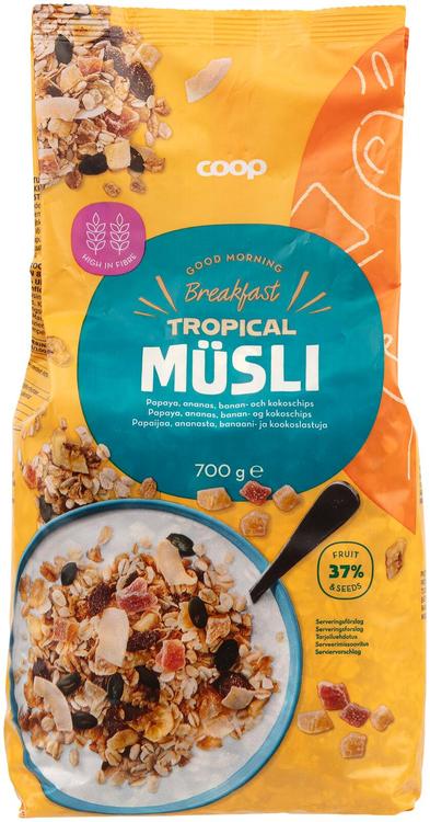 Coop tropical müsli 700g